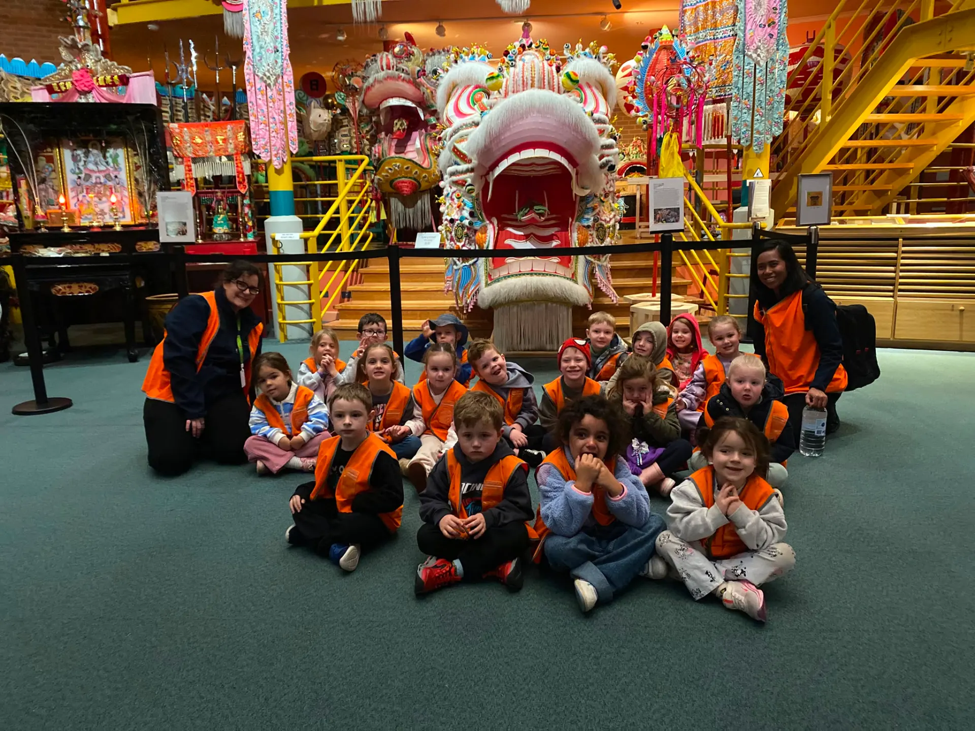 Children on a cultural excursion