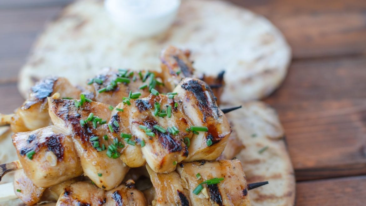 Recipe of the Month: Chicken and Garlic Bread Kebabs